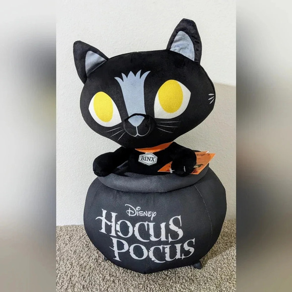 Disney Hocus Pocus Binx Black Cat Cauldron Halloween Home‎ Decor Halloween NWT - Picture 2 of 7